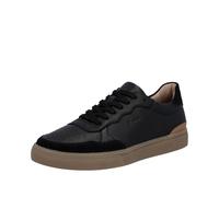 Sneaker RIEKER, Herren, Gr. 40, schwarz, Glattleder, Schuhe Sneaker, Basket-Sneaker, Halbschuh, Schnürschuh mit Perforation (71907522-40) schwarz