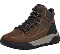 Schnürstiefelette RIEKER "Rieker Stiefelette Leder", Herren, Gr. 43, schwarz, braun, Leder, Schuhe (90039460-43) schwarz, braun