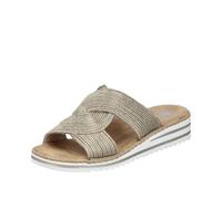 Rieker Damen V06R4 Pantolette, Gold, 42 EU