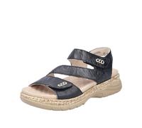 Rieker Damen V2202 Riemchensandalen, Schwarz, 38 EU