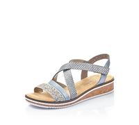Rieker FSK Damen Sandalen für Damen, blau, Gr. 42 EU