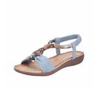 Rieker V7568 14 Damen Sandale Stahlblau Blau 37