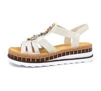 Rieker FSK Damen Sandalen für Damen, gold, Gr. 39 EU