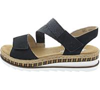 Rieker Damen Sandalen V7974-14 Blau Größe 42