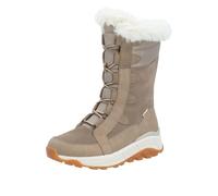 Rieker Evolution Damen Schnürstiefel Beige Synthetik, Größe:36, Farbauswahl:grau-Kombi
