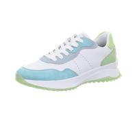 Rieker Sneaker W1308 Glattleder Weiß/Blau/Lime Damen Größe 37 EU
