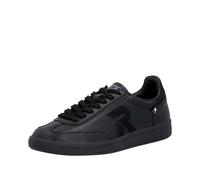 Sneaker RIEKER SPORT "San Diego Swing2GO", Damen, Gr. 39, schwarz (schwarz uni), Leder, unifarben, Schuhe, Retro-Sneaker, Freizeitschuh, Halbschuh mit herausnehmbarem Fußbett (53959048-39) schwarz uni