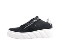 Rieker Damen Low-Top Sneaker W2605, Frauen Halbschuhe, lose Einlage,straßenschuhe,Strassenschuhe,Sportschuhe,Turnschuhe,schwarz (00),39 EU / 6 UK