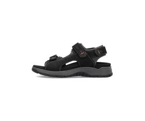 Rieker Wanderschuhe Leder/Textil Schwarz/Grau - 47