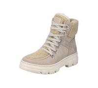 Winterboots RIEKER Gr. 37, beige (hellbeige) Damen Schuhe Reißverschlussstiefeletten mit herausnehmbarer Textileinlage (23222866-37)