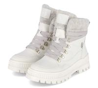 Rieker Winterboots - Gr. 37 - Weiß - Leder & Textil