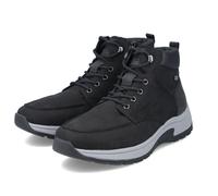 Rieker Winterschuhe 11020-00 (Schnürstiefel mit Rauhleder Matieral) schwarz/carbongrau Herren, Größe Euro (US) 46 (12)