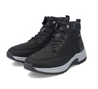 Rieker Winterschuhe 11020-00 (Schnürstiefel mit Rauhleder Matieral) schwarz/carbongrau Herren, Größe Euro (US) 41 (8,5)