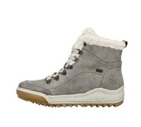 Rieker Damen Schnürstiefeletten Y4713, Frauen Stiefeletten,Winterstiefeletten,gefüttert,Boots,Stiefel,Bootee,Booties,grau (45),39 EU / 6 UK