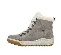 Rieker Damen Schnürstiefeletten Y4713, Frauen Stiefeletten,halbstiefel,Kurzstiefel,uebergangsschuhe,uebergangsstiefel,warm,grau (45),40 EU / 6.5 UK