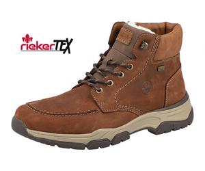 Rieker Winterstiefel 31240-22 (Schnürstiefel mit Rauhleder Matieral) braun Herren, Größe Euro (US) 45 (11,5)