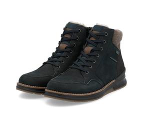 Rieker Winterstiefel 32344-14 (Schnürstiefel mit Innenfutter, Glattleder) navyblau Herren, Größe Euro (US) 44 (10,5)