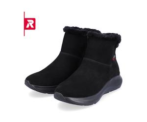 Rieker Winterstiefel 42170-00 Rauhleder (Stiefel mit seitlichen Reissverschluss und Innenfutter) schwarz Damen, Größe Euro (US) 38 (7)