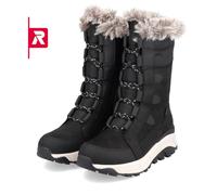 Rieker Evolution Damen Schnürstiefeletten W0070, Frauen Stiefeletten, lose Einlage, wasserabweisend, riekerTEX,Booties,schwarz (00),40 EU / 6.5 UK