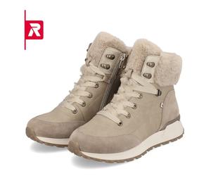 Rieker Winterstiefel Evolution W0670-00 (Schnürstiefel mit Innenfutter und seitlichen Reissverschluss) taupebraun Damen, Größe Euro (US) 38 (7)