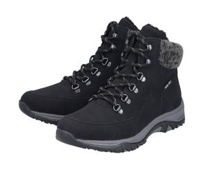 Rieker Winterstiefel M9610-00 (Schnürstiefel mit Innenfutter, sehr warm) schwarz Damen, Größe Euro (US) 39 (8)