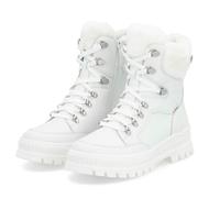 Rieker Winterstiefel W2174-80 (Schnürstiefel mit Innenfutter, Glattleder) weiss Damen, Größe Euro (US) 40 (8,5)