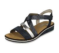 Rieker - Womens Sandals - Rieker V3663-14 - 38 EU - Navy - Standard