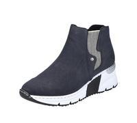 Chelseaboots RIEKER Gr. 39, blau (nachtblau) Damen Schuhe Plateaustiefeletten mit zweifarbiger Sohle (49520360-39)