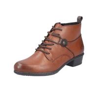 Schnürstiefelette RIEKER Gr. 37, braun (braun used) Damen Schuhe Reißverschlussstiefeletten Stiefelette in elegantem Look Bestseller (39211549-37)