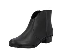 Rieker Damen Stiefeletten Schwarz, Damen, Größe: 36, Material: Kunstleder/Textil