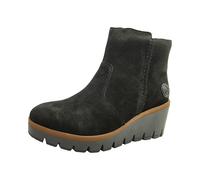 Rieker Damen Keilstiefeletten Y5065, Frauen Stiefeletten, lose Einlage,uebergangsstiefel,Keilstiefel,Wedge Boots,warm,schwarz (00),39 EU / 6 UK