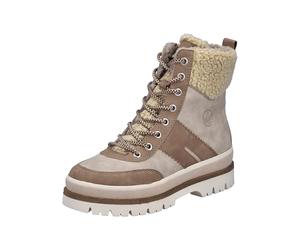 Rieker Y6230-62 Schnürstiefel Textil & Synthetik Damen in beige-Kombi
