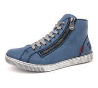 Rieker Damen Sneaker Z1221, Frauen Schnürschuhe, lose Einlage,straßenschuhe,Strassenschuhe,Schnuerung,lace-up Shoes,Low-tie,blau (14),41 EU / 7.5 UK