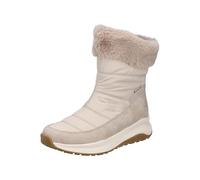 Winterboots RIEKER, Damen, Gr. 43, hellbeige, Lederimitat, Textil, Schuhe Winterboots, Plateauboots, Winterstiefelette mit riekerTEX-Membran (65072054-43) hellbeige