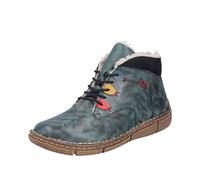 Rieker Winterboots Z3724-54 Damen Größe 40 dunkelolive kombiniert Lederimitat/Textil used