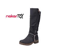 Rieker Damen Winterstiefel Z4759, Frauen Stiefel,Winterschuhe,uebergangsstiefel,uebergangsschuhe,Winterboots,warm,tex,schwarz (01),37 EU / 4 UK