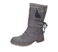 Rieker Z4783-45 Damen Winterstiefel Synthetik grau grau