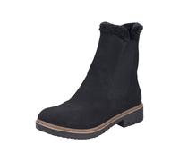 Rieker Winterboots Z5076-00, Nubuklederimitat, elastischer Einsatz, Damen, Schwarz, Gr. 42