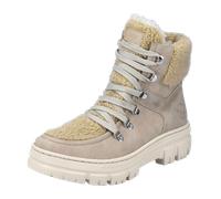 Rieker Damen Schnürstiefel Z7430-62 Beige Größe 40