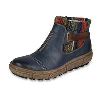Rieker Z7984, Stiefel, Blau (Ozean/Mogano/orange-Multi), 37 EU (4 UK)