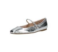 Riemchenballerina DOLCE VITA "Dolce Vita Ballerinas Leder", Damen, Gr. 37, silber, Leder, casual, Schuhe (24049234-37) silber