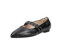 Riemchenballerina GABOR "Gabor Ballerinas Glattleder", Damen, Gr. 38,5, schwarz, Glattleder, Schuhe Riemchenballerina (85283404-38,5) schwarz