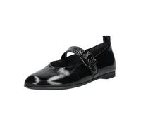Riemchenballerina GABOR "Gabor Ballerinas Leder", Damen, Gr. 38, schwarz, Leder, casual, Schuhe (18064016-38) schwarz