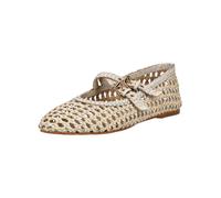 Riemchenballerina INUOVO "INUOVO Ballerinas Leder", Damen, Gr. 39, weiß (weiß kombi), Leder, Schuhe Riemchenballerina (57971827-39) weiß kombi