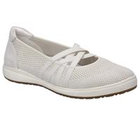 Josef Seibel Damen Klassische Ballerinas Caren 67,Weite G (Normal),Wechselfußbett,Ballet-Flats,flach,Ausgehschuhe,Weiss,39 EU