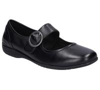 Josef Seibel Damen Riemchenballerinas Fenja 18, Frauen Flats,Weite G (Normal),Ballerinen,Pumps,Halbschuhe,Slipper,Black-Black,37 EU