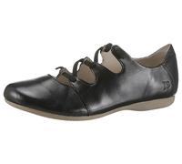 Riemchenballerina JOSEF SEIBEL "Fiona 04", Damen, Gr. 37, schwarz, Leder, Schuhe Riemchenballerina, Slipper, Komfortschuh mit raffiniertem Gummizug, Weite G (=weit), Topseller (48863142-37)
