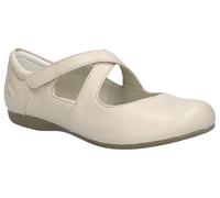 Riemchenballerina JOSEF SEIBEL "Fiona 72", Damen, Gr. 36, beige (creme), Leder, Schuhe Riemchenballerina, Spangenschuh, Halbschuh, Festtagsschuh mit Klettverschluss (20753238-36)