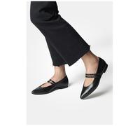 Riemchenballerina PAUL GREEN "Paul Green Ballerinas Glattleder", Damen, Gr. 38,5, schwarz, Glattleder, Schuhe Riemchenballerina (55851028-38,5) schwarz