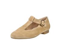Riemchenballerina PAUL GREEN "Paul Green Ballerinas Leder", Damen, Gr. 35,5, beige, Leder, Schuhe Riemchenballerina (50181526-35,5) beige